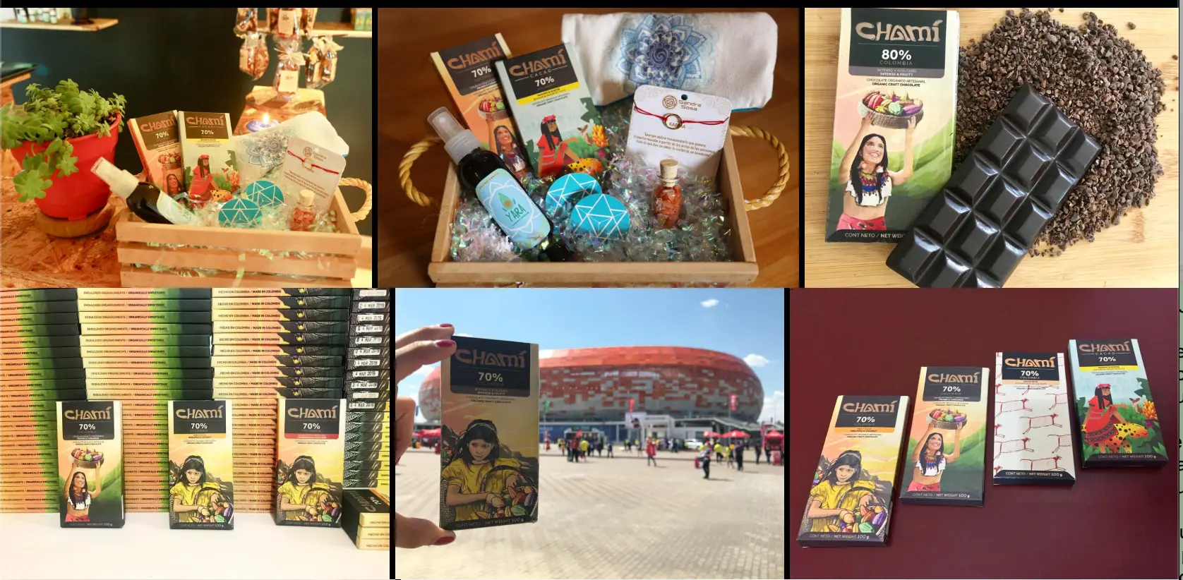 Chocolates Chamí Cacao en presentación y mercado